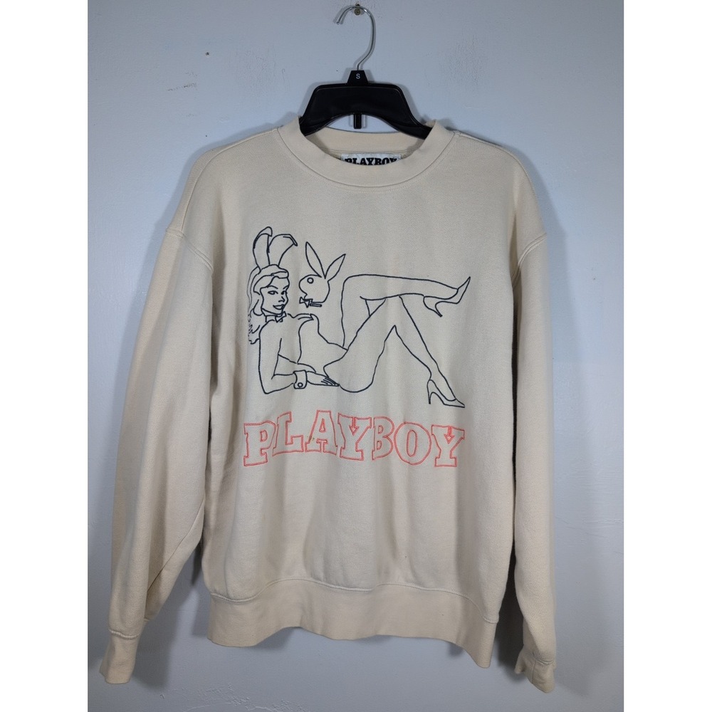 Beige Playboy PacSun Medium Sweatshirt